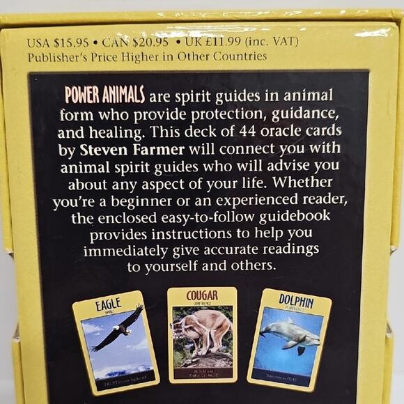 Steven D. Farmer Ph. D. Power Animal Oracle Cards Guidance from Animal Spirit - Picture 3 of 6